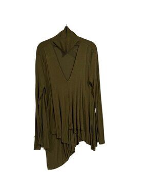 Free People Uptown Turtle in Olive Green Size S